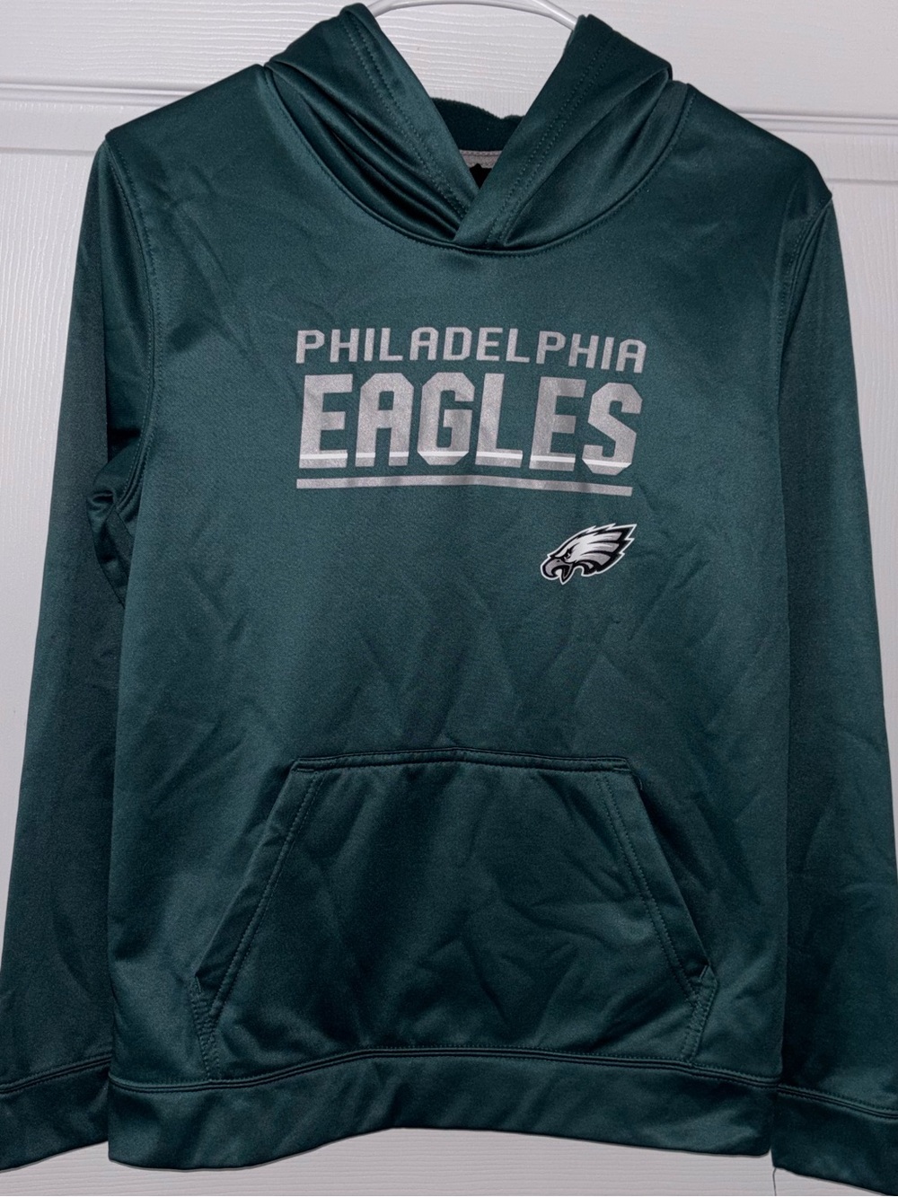 Philadelphia Eagles Hoodie Youth Kids Sz L 14 16 NFL Team Pullover Sweatshirt